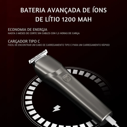Máquina de barbear elétrica recarregável resistente à água para todo o corpo