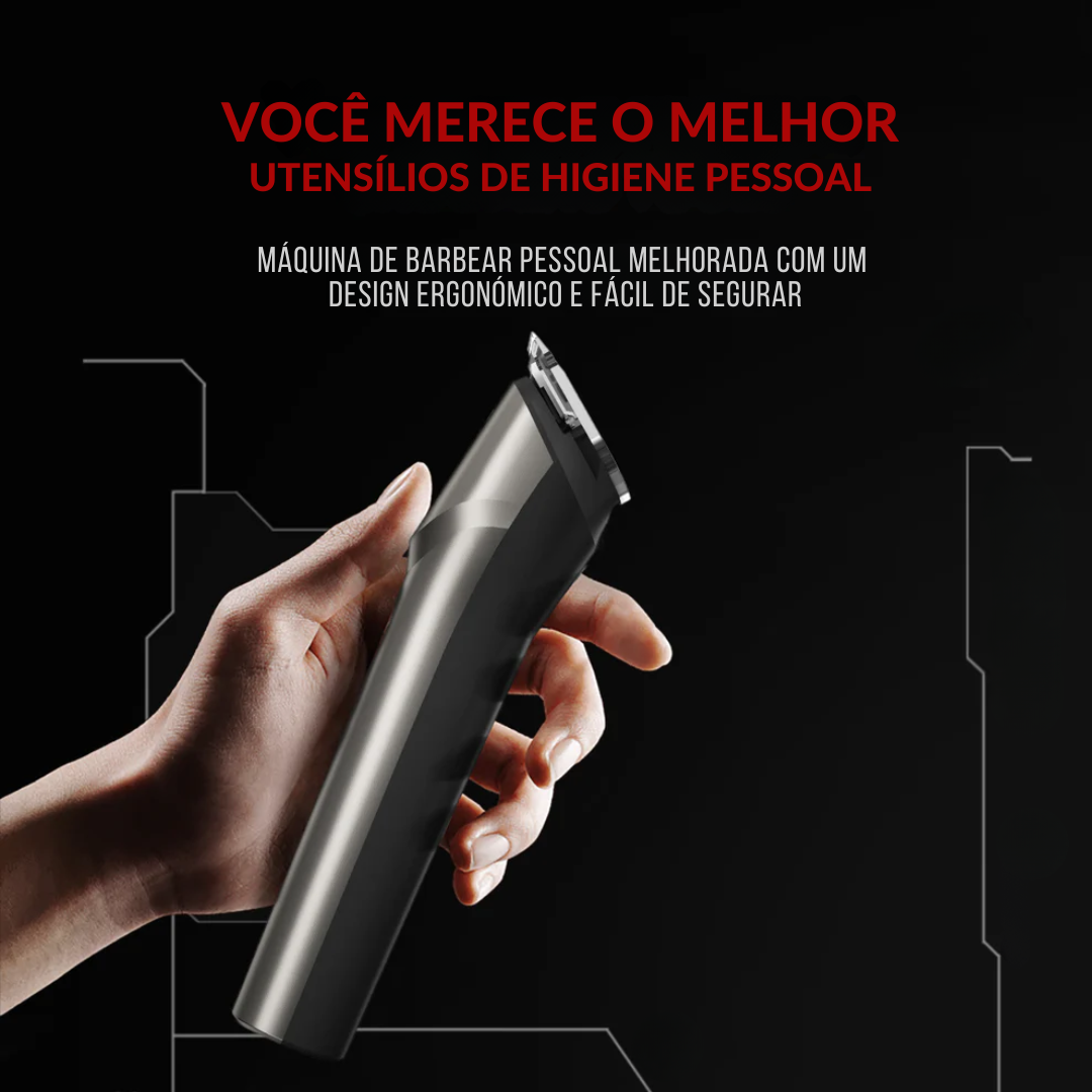 Máquina de barbear elétrica recarregável resistente à água para todo o corpo