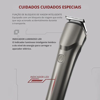 Máquina de barbear elétrica recarregável resistente à água para todo o corpo