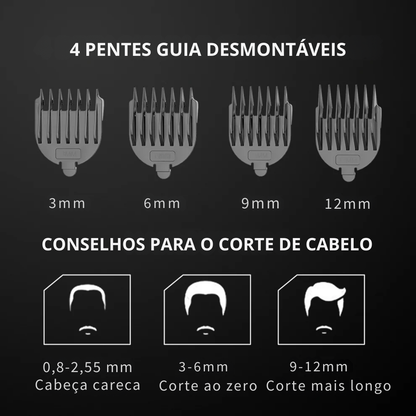 Máquina de barbear elétrica recarregável resistente à água para todo o corpo