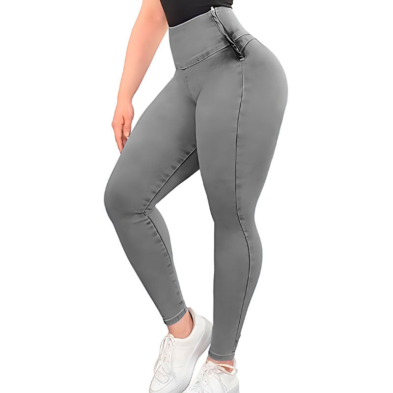 Calças justas para comprimir o abdómen